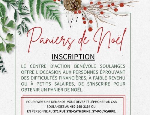 PANIERS DE NOËL – Inscriptions du 11 au 29 novembre 2024