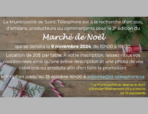 MARCHÉ DE NOËL – 9 novembre 2024 – Inscription jusqu’au 25 octobre