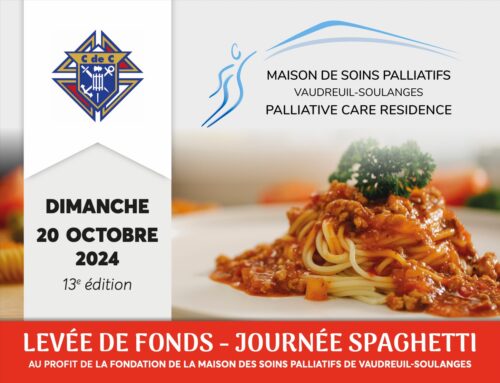 Levée de fonds – Journée spaghetti – Maison de soins palliatifs de Vaudreuil-Soulanges – 20 octobre 2024