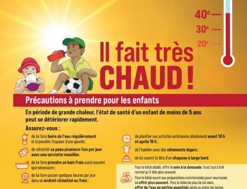 Il fait très chaud! Précautions à prendre pour les enfants