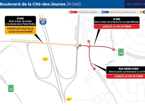 R-340 Vaudreuil-Dorion – Fermeture complète à l&rsquo;angle de Henry-Ford – Construction du 2e carrefour giratoire dès le 2 août 2026
