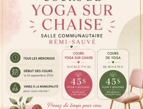 Cours de yoga sur chaises – À partir du 16 septembre 2026
