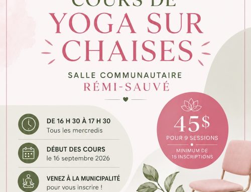 Cours de yoga sur chaises – À partir du 16 septembre 2026